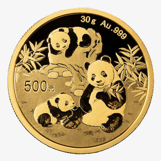 Gouden China Panda 30 gram 2025